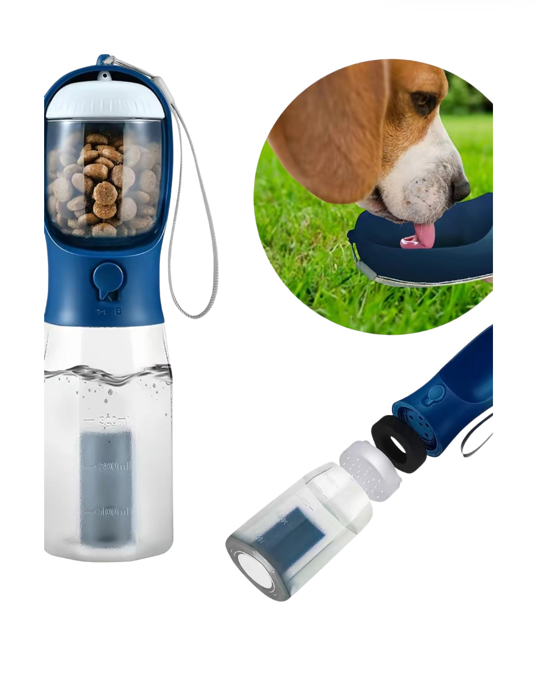 Three-In-One Small Multi-functional Pet Bottle