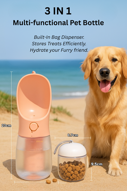 Three-In-One Small Multi-functional Pet Bottle